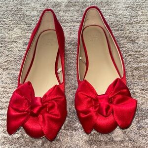 Janie and Jack Red Bow Dress Shoes
